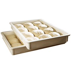 Dough storage container polycarbonate ,H=15.3,L=66,B=46cm white