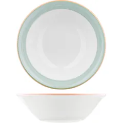 Салатник «Рио Грин» фарфор D=16,5см белый,зелен., изображение 2