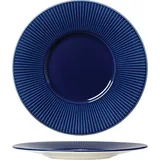 Тарелка «Виллоу Азур» мелкая с широким бортом фарфор D=285,H=25мм синий