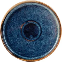 Saucer “Iris”  porcelain  D=120, H=18mm  blue.