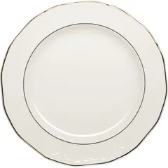 Тарелка «Афродита» мелкая фарфор D=26,H=2см белый,золотой