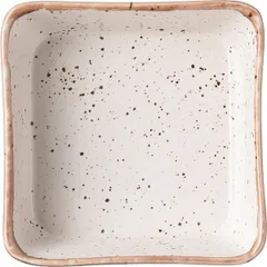 Салатник «Пунто Бьянка» фарфор 0,6л ,H=55,L=150,B=150мм белый,черный, изображение 2