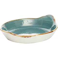 Baking dish “Kraft Blue”  porcelain  D=185, H=45mm  blue