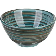 Bowl “Scandinavia” ceramics 250ml D=110,H=55mm blue,brown.