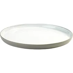 Блюдо круглое керамика D=31,H=3см белый,серый