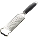 Grater for zest and ginger  metal, plastic , H=3, L=33, B=5cm  metallic, black