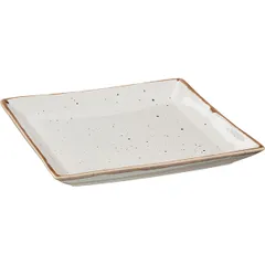 Тарелка «Пунто Бьянка» квадратная фарфор ,L=22,B=22см белый,черный, изображение 2