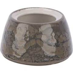 Сахарница «Революшн Гранит» с крышкой фарфор 200мл D=75,H=85мм серый,коричнев., изображение 3