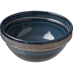 Salad bowl “Pati” porcelain 300ml D=125,H=55mm gray,blue