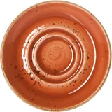 Блюдце «Крафт Терракота» фарфор D=110/40,H=13мм терракот