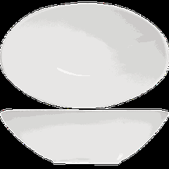 Salad bowl “Kunstwerk”  porcelain  1.8 l , H=80, L=308, B=183mm  white