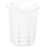 Подставка для столовых приборов полипроп. D=95,H=130мм белый