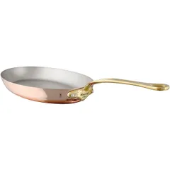 Oval frying pan. “Elegance”  copper, stainless steel , H=45, L=350mm