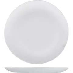 Тарелка «Артик» мелкая фарфор D=30см белый,матовый