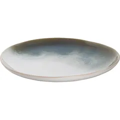 Plate “Nordic” ceramics D=28.5cm white,green.