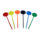 Пики для канапе [250шт] «Диск» L=8,5см[250шт] пластик ,H=115,L=75,B=90мм разноцветн.
