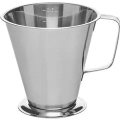 Measuring jug  stainless steel  0.5 l  D=14, H=11.5 cm  silver.