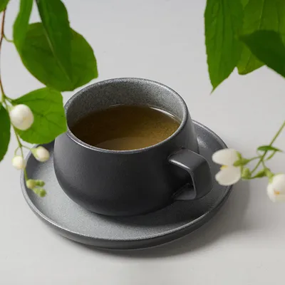 Чашка кофейная «Сейко» фарфор 300мл D=88/58,H=60мм серый, Объем по данным поставщика (мл): 300, изображение 3