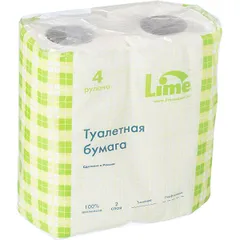 Toilet paper roll 2-sheet 20m “Lime” [4pcs]  white