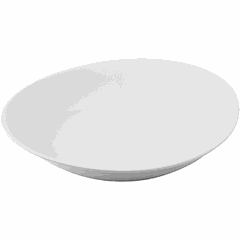 Deep oval dish  porcelain , L=21, B=19.5 cm  white