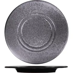 Saucer “Milky Way”  porcelain  D=15.5 cm  black, white
