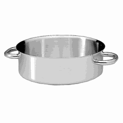 Pan stainless steel 16l D=40,H=13cm metal.