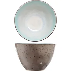 Sugar bowl with lid “Malibu”  ceramics  D=100, H=65mm  beige, blue.