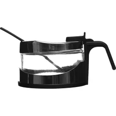 Сахарница стекло,сталь нерж.