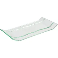 Buffet tray glass ,L=24,B=12cm clear.