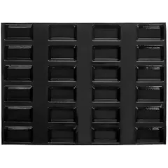 Confectionery mold “Rectangle”[24pcs] silicone,fiberglass ,H=2,L=10,B=4cm black