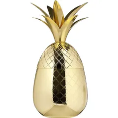 Cocktail glass “Pineapple” metal 0.7l D=11.5,H=23.8cm gold