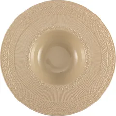 Plate for pasta “Skalistos” ceramics 200ml D=23,H=4cm beige.