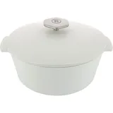 Кастрюля для запекания «Революшн» с крышкой керамика 3,4л D=26,H=14,5см белый