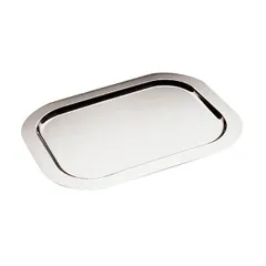 Rectangular tray “Fineness”  stainless steel , L=68, B=48cm  silver.