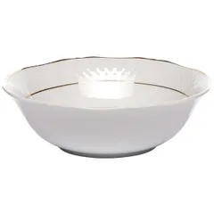 Салатник «Афродита» фарфор 0,65л D=185,H=55мм белый,золотой