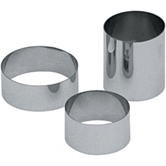 Pastry ring  steel  D=73, H=40mm  metal.