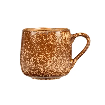 Чашка кофейная «Эггшелл Нейчер» фарфор 80мл D=50,H=54мм коричнев., изображение 9