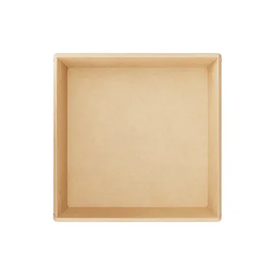 Контейнер бумажный OneClick картон 0,95л ,H=45,L=165,B=165мм св.корич., Цвет: Светло-коричневый, Объем по данным поставщика (мл): 950, изображение 2