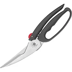Poultry scissors  steel, plastic , L=270/130, B=15mm  black, metal.