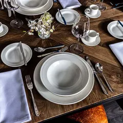 Салатник «Бид» фарфор D=28,5см белый, изображение 3