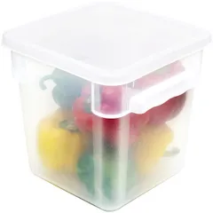 Container for products polyprop. 8l ,H=23,L=22.5,B=22.5cm clear.