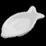 Блюдо «Миниатюра» рыба фарфор 20мл ,H=20,L=106,B=53мм белый