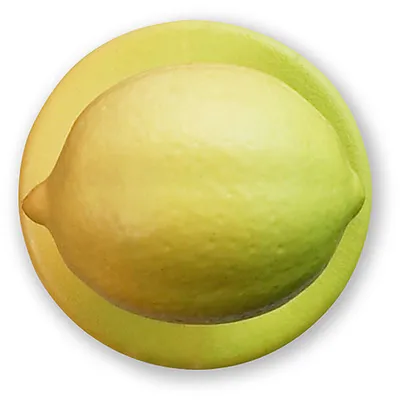 Пукли «Лимон»[12шт] пластик D=15мм желт.