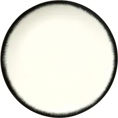 Plate “De” No. 3  porcelain  D=240, H=15mm  cream, black