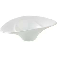 Салатник «Крушиал Дэт» овальный фарфор 125мл ,H=50,L=162,B=110мм белый