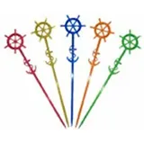 Мешалка «Наутилус»[50шт] пластик ,L=17см разноцветн.