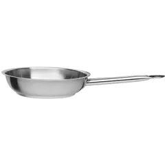 Frying pan steel D=200,H=55,L=410/200mm metallic,black