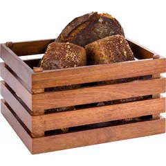 Ящик для подачи GN 1/2 акация ,H=21,L=35,B=29см коричнев., изображение 2