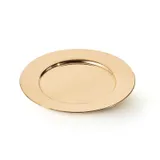 Gibco Тарелка с широким римом 28 см "Брасс плюс", латунная, полированная