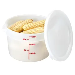 Крышка для контейнера для продуктов RFS12,RFS18,RFS22 полиэтилен D=37,8см белый, изображение 4